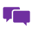 Chat with solid fill
